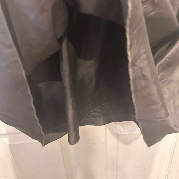 VELVET By Graham & Spencer Gray Silk Wool Printed Dress Lined Women's Silk Large - Picture 6 of 7